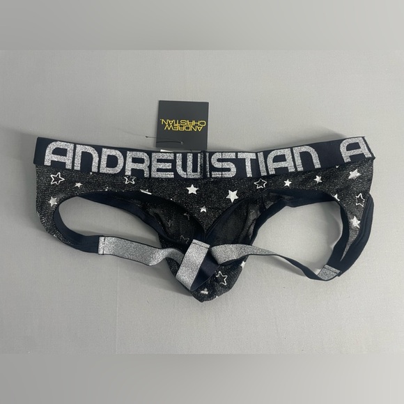 Andrew Christian Mesh Glam Jock Thong Large - Picture 2 of 3